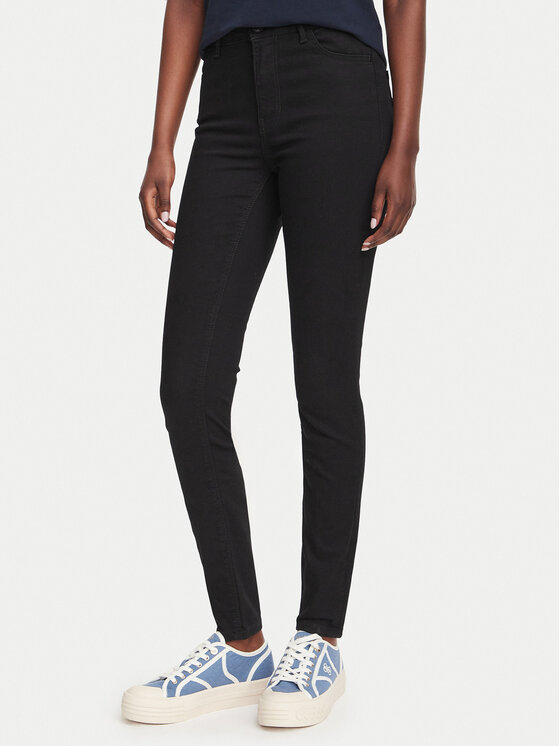 Guess Blugi W6YA46 D1540 Negru Skinny Fit