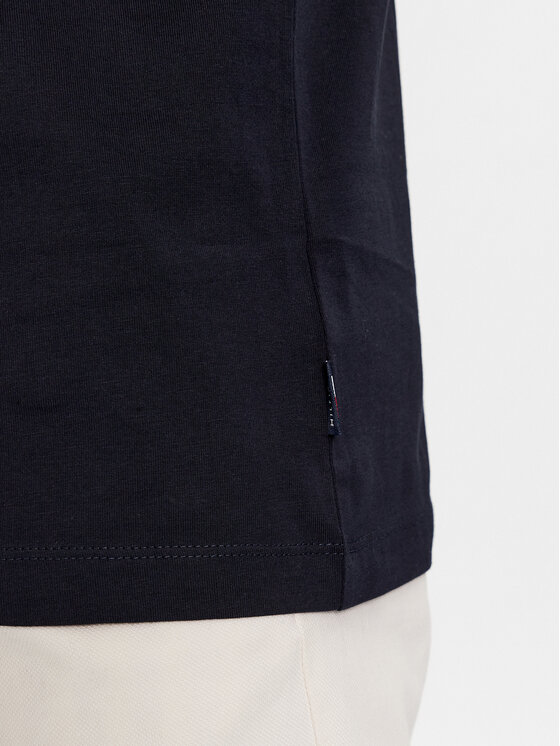 Tommy Hilfiger T-Shirt Flag Cuff Tee MW0MW34430 Dunkelblau Regular  
