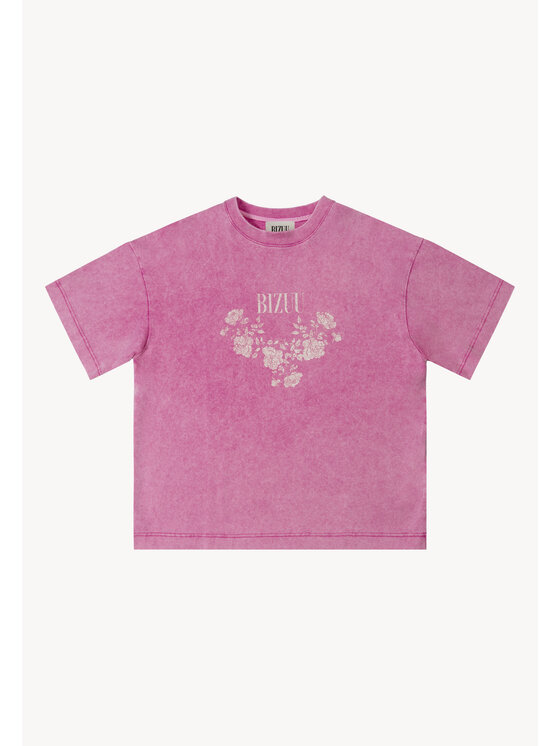 BIZUU BIZUU T-Shirt PAPLYS Różowy Standard Fit