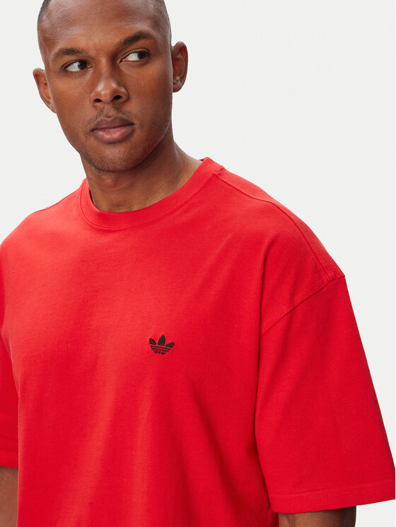 adidas adidas Marškinėliai Trefoil Essentials HZ1003 Raudona Loose Fit
