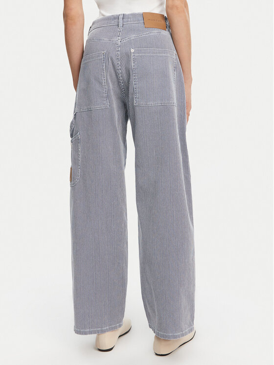 Munthe Munthe Jeans hlače Fancie 251141425106 Mornarsko modra Wide Leg