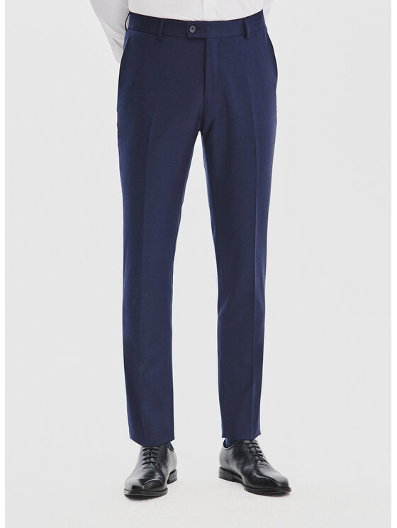 Pako Lorente Pako Lorente Spodnie garniturowe P25WF-6G-005 Granatowy Super Slim Fit
