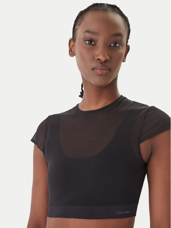 Calvin Klein Performance Calvin Klein Performance T-krekls LVGWS6K219 Melns Slim Fit