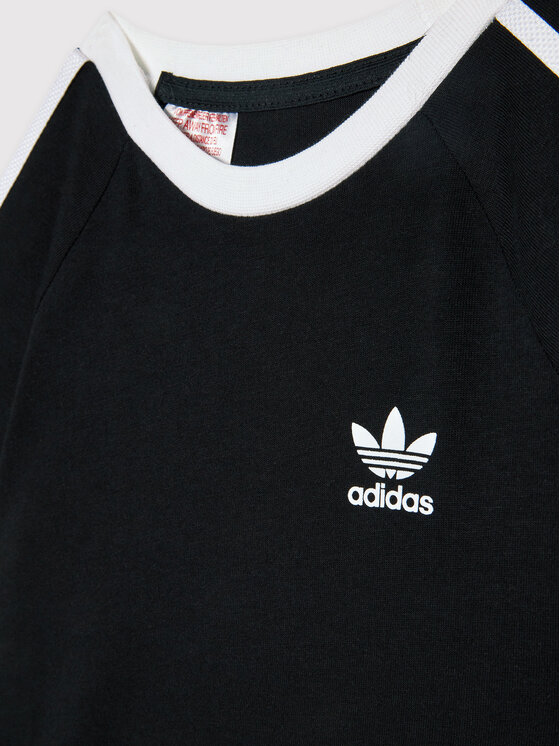 adidas adidas T-Shirt 3-Stripe H35545 Czarny Regular Fit