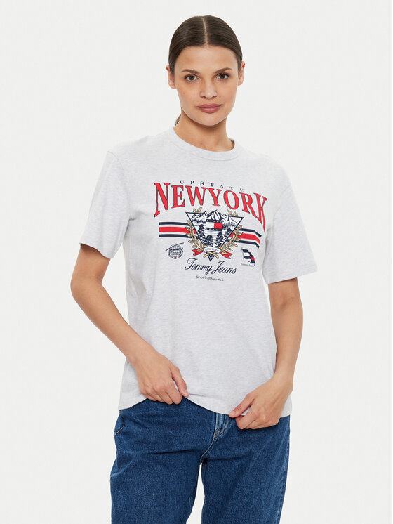 Tommy Jeans Tommy Jeans T-Shirt Vintage DW0DW18410 Grau Relaxed Fit