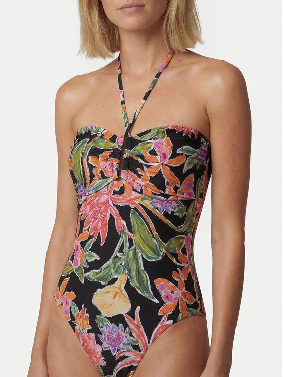 Seafolly Seafolly Peldkostīms Hothouse Flowers 11179DD279 Melns