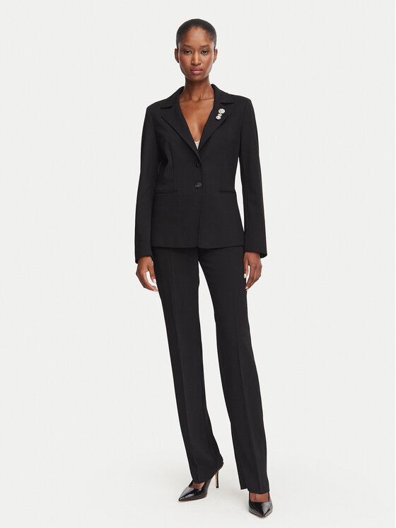 Marella Marella Pintsak Gommoso 2623916034 Must Slim Fit