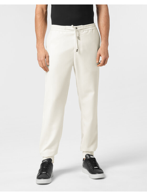 PHILIPP PLEIN PHILIPP PLEIN Joggery 24563 Biały Jogger Fit