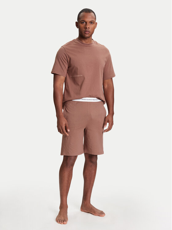 United Colors Of Benetton United Colors Of Benetton Póló 30964M01W Bézs Regular Fit