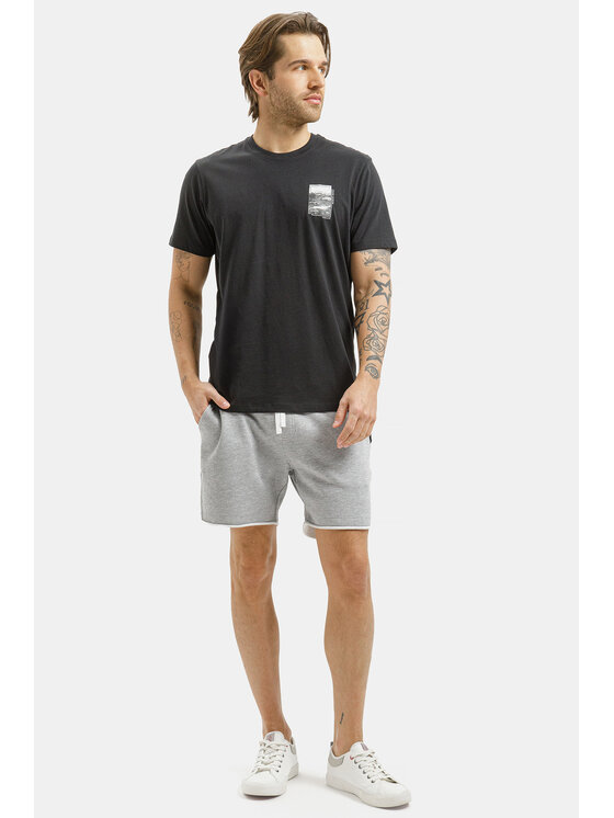 Cross Jeans Cross Jeans T-Shirt 16172-020 Czarny Regular Fit