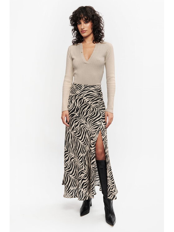 BENU BENU Maglione beżowy Beige Slim Fit