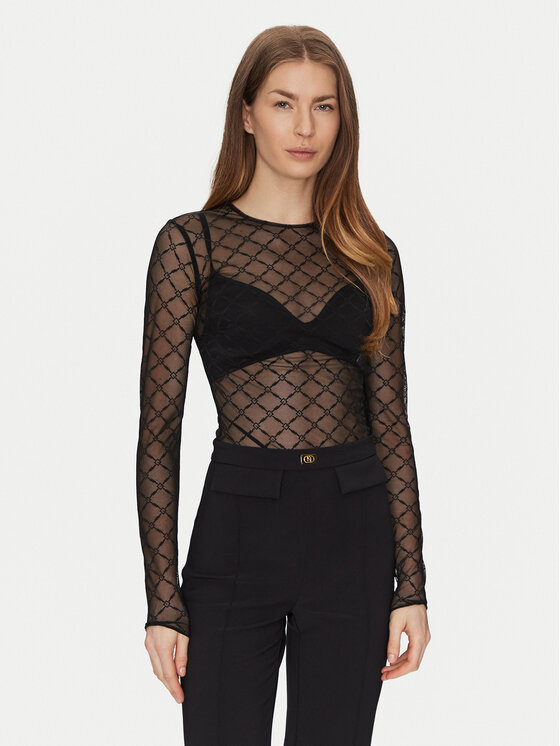 Elisabetta Franchi Elisabetta Franchi Body BO-021-51E2-V260 Černá Slim Fit