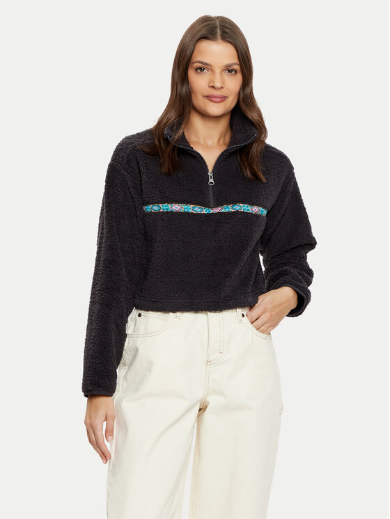 Billabong Billabong Fleecová mikina Holiday EBJPF00106 Černá Relaxed Fit