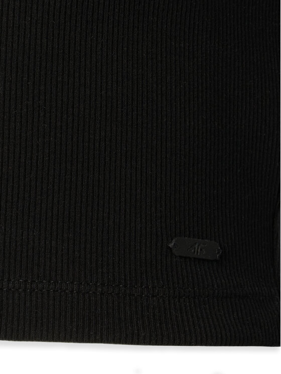 4F 4F Top 4FWSS24TSLEF066 Crna Slim Fit