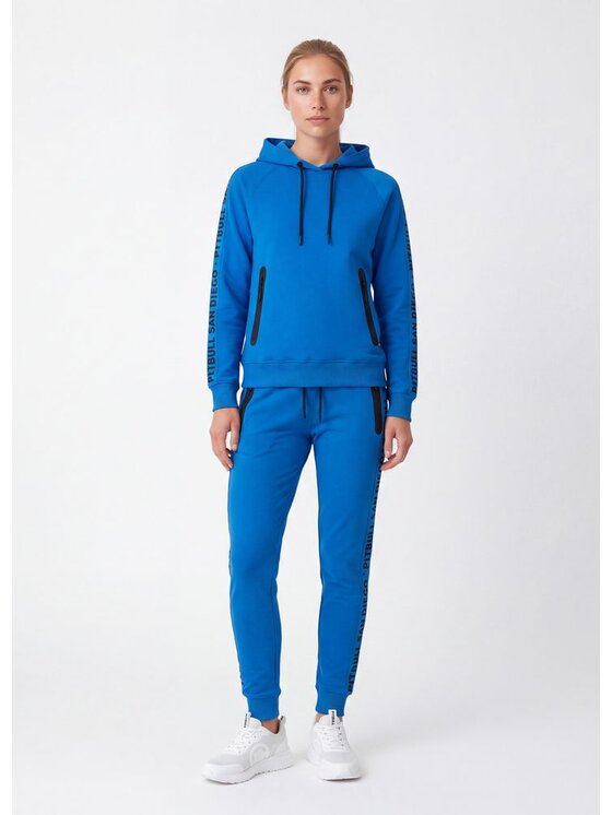 PITBULL PITBULL Bluza TAPE EXPLORY Niebieski Regular Fit