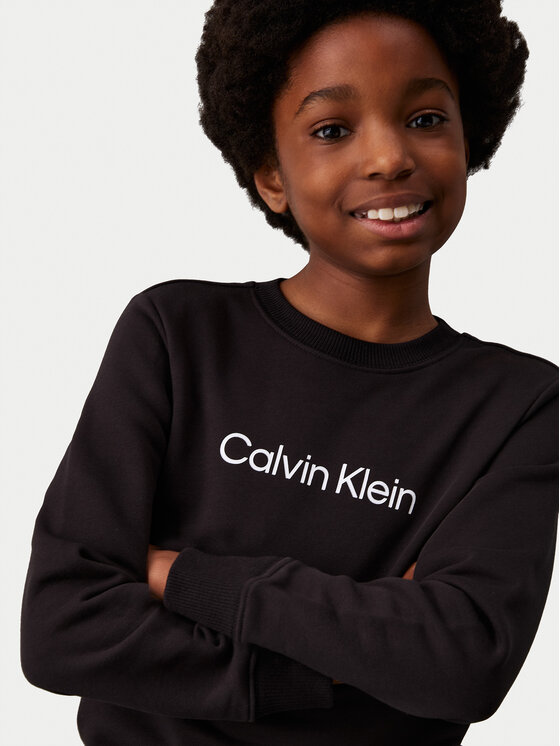 Calvin Klein Jeans Calvin Klein Jeans Bluza Inst Logo IU0IU00680 D Czarny Regular Fit