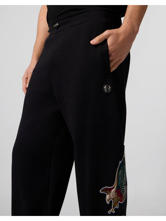 PHILIPP PLEIN PHILIPP PLEIN Spodnie dresowe 29014 Czarny Jogger Fit