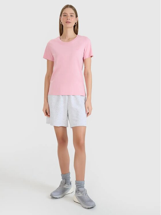 4F 4F T-shirt FWMM00TTSHF2356-56S Rosa Regular Fit