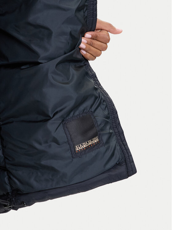Napapijri Napapijri Žieminis paltas A-Ega NP0A88XF Juoda Regular Fit