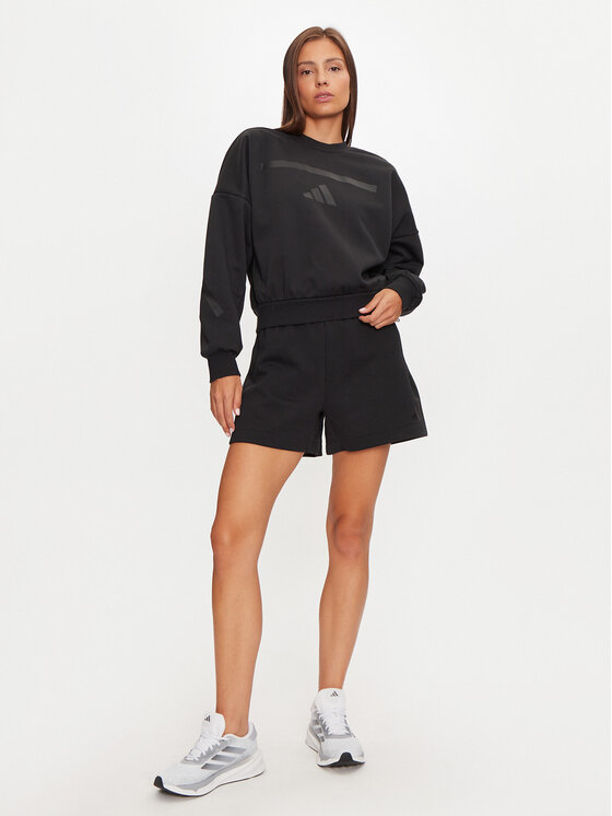 adidas adidas Mikina Z.N.E. JE7855 Černá Loose Fit