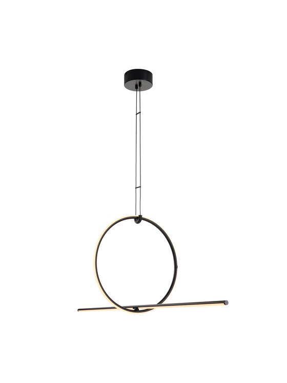 MIAhome MIAhome Lampa wisząca FORMA LED czarna 110 cm Czarny