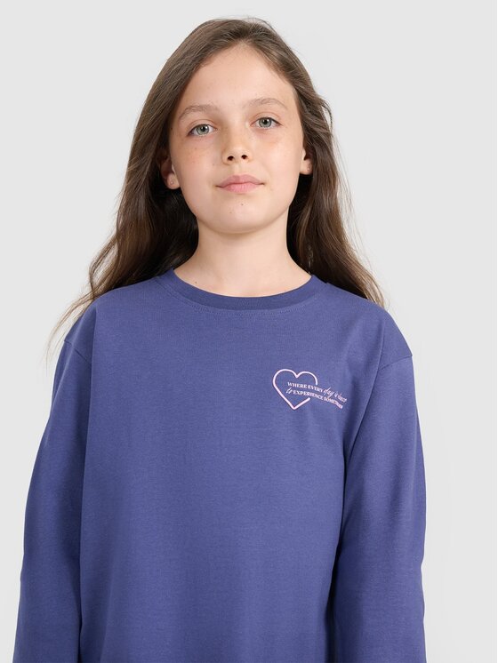 4F 4F Longsleeve 4FJRAW25TLONF589-33S Blu Oversize