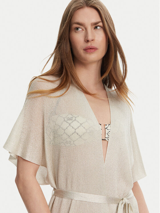 Max Mara Beachwear Max Mara Beachwear Kimono Zarelia 2516691029 Smėlio Relaxed Fit