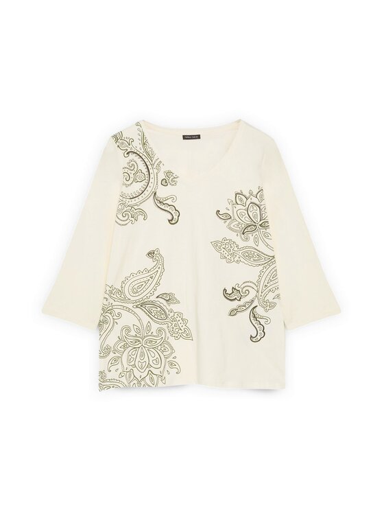 Fiorella Rubino Fiorella Rubino T-shirt G0BVL009218N002 Crema A-Line Fit