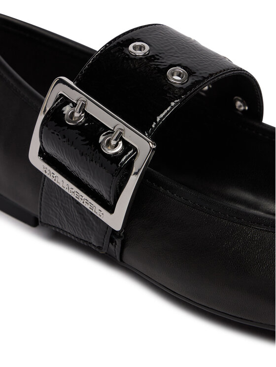 KARL LAGERFELD KARL LAGERFELD Baleriny Karo KL40126 Czarny