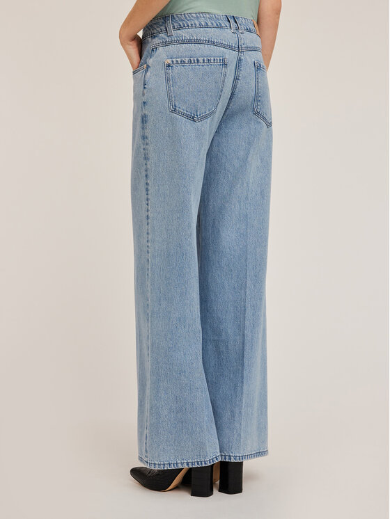 Motivi Motivi Jeansy P531Q103771N004 Turkusowy Over Fit