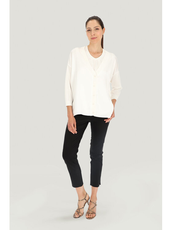 Deni Cler Milano Deni Cler Milano Kardigan T-DC-U306-E2-20-11-1 Écru Oversize