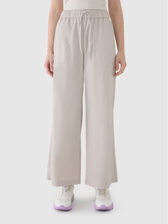 4F 4F Pantaloni di tessuto 4FWSS25TTROF1012-83S Marrone Oversize