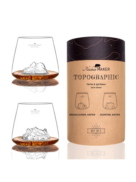 Alaskan MAKER Alaskan MAKER Komplet szklanek do whisky Grossglockner & Dachstein Przezroczysty