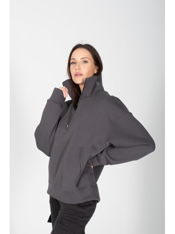 MANDRAGORA MANDRAGORA Felpa Giraffe Grigio Oversize