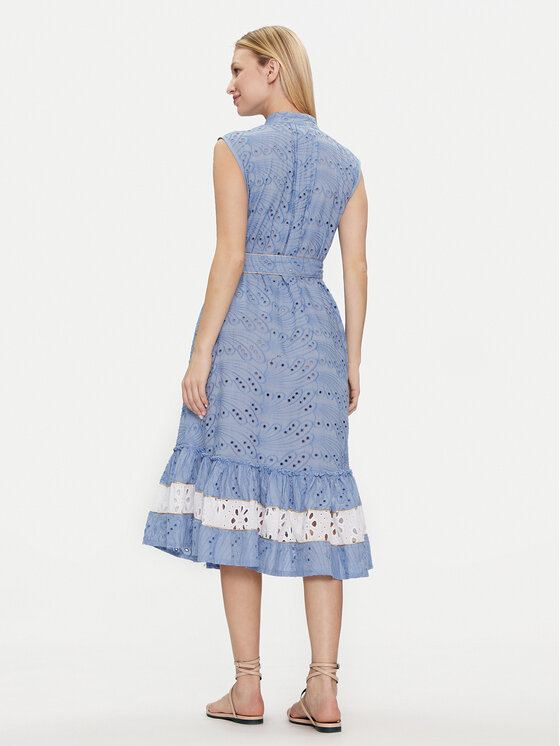 Iconique Iconique Sommerkleid Iris IC24-049 Blau Regular Fit