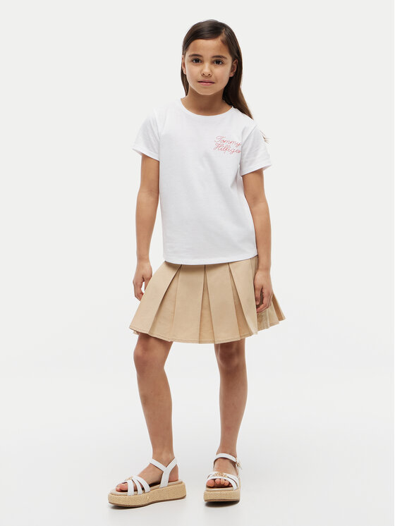 Tommy Hilfiger Tommy Hilfiger T-Shirt KG0KG09454 Λευκό Regular Fit