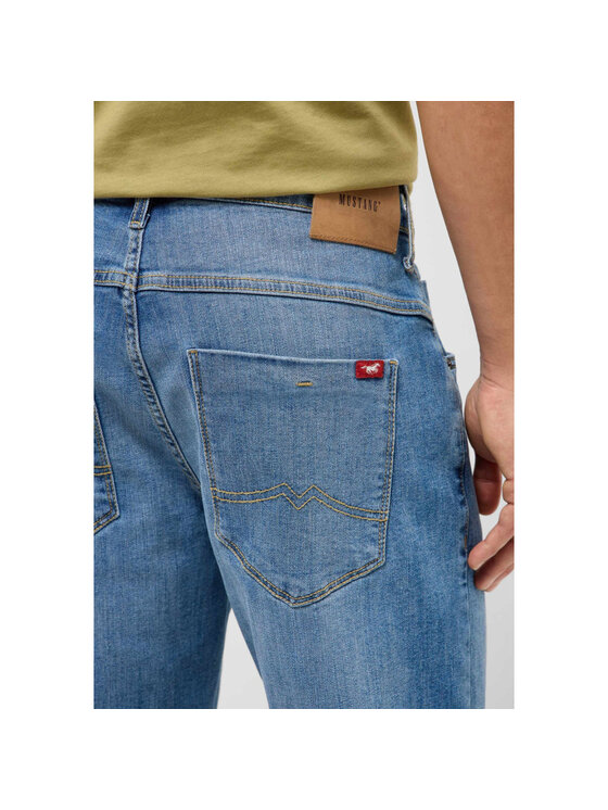 Mustang Mustang Szorty jeansowe DENIM BERMUDA Niebieski Straight Fit
