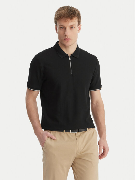 BOSS BOSS Polokošeľa C-Pei 04 50555108 Čierna Regular Fit