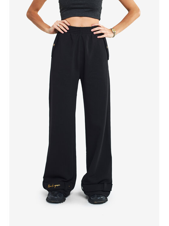 MANDRAGORA MANDRAGORA Spodnie dresowe viviane Czarny Relaxed Fit