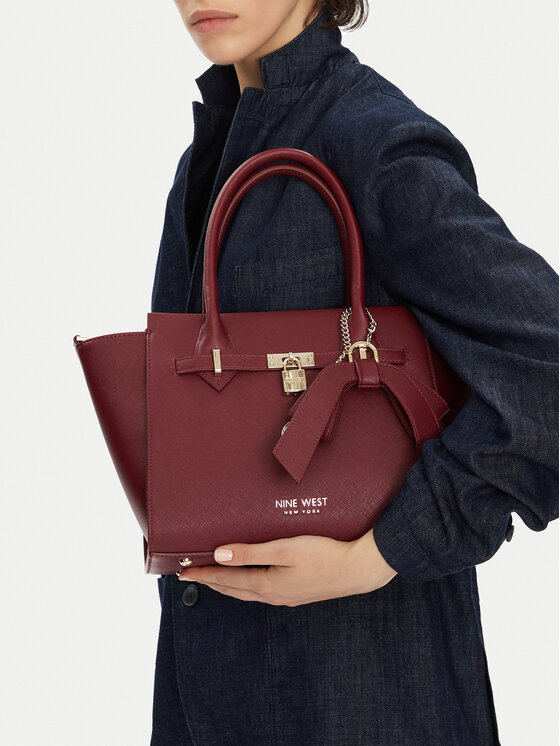 Nine West Nine West Ročna torba CEO-Chelsea-Charm-II-LX10185 Bordo rdeča
