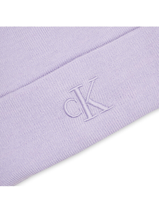 Calvin Klein Jeans Calvin Klein Jeans Шапкa Monogram Embro Beanie K60K612319 Фіолетовий