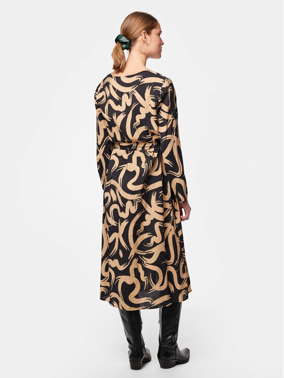 Pieces Pieces Sukienka koszulowa Merita 17147634 Beżowy Regular Fit