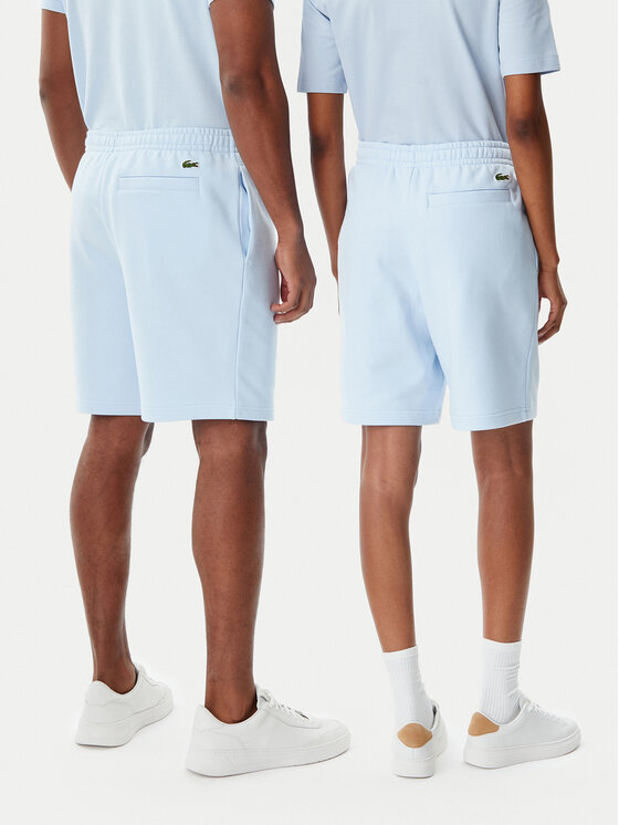 Lacoste Lacoste Pantaloni scurți sport Unisex GH0990 Albastru celest Regular Fit