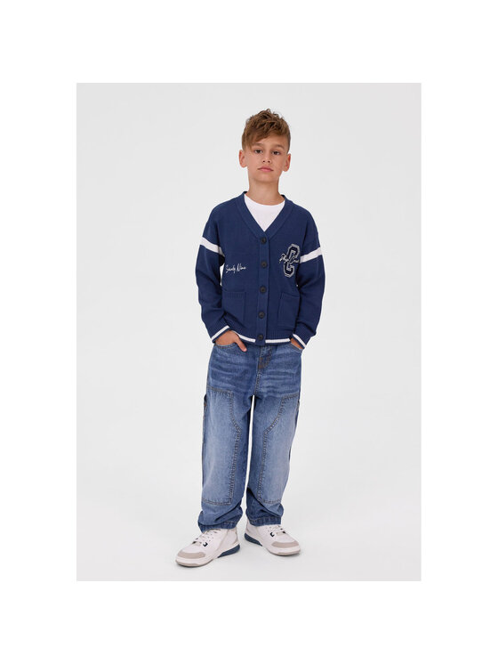 minoti minoti Jeansy 33JEAN255 Niebieski Baggy Fit