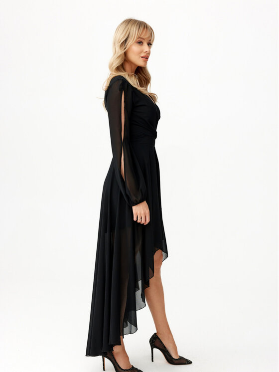 Roco Fashion Roco Fashion Sukienka letnia Romee Czarny Regular Fit