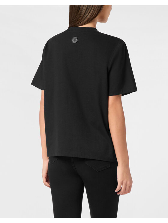 PHILIPP PLEIN PHILIPP PLEIN T-Shirt 23593 Czarny Over Fit