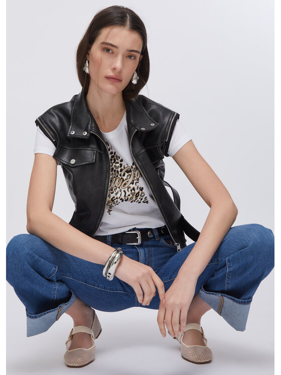 Liu Jo Liu Jo T-shirt WA6493JS923P9656 Bianco Regular Fit