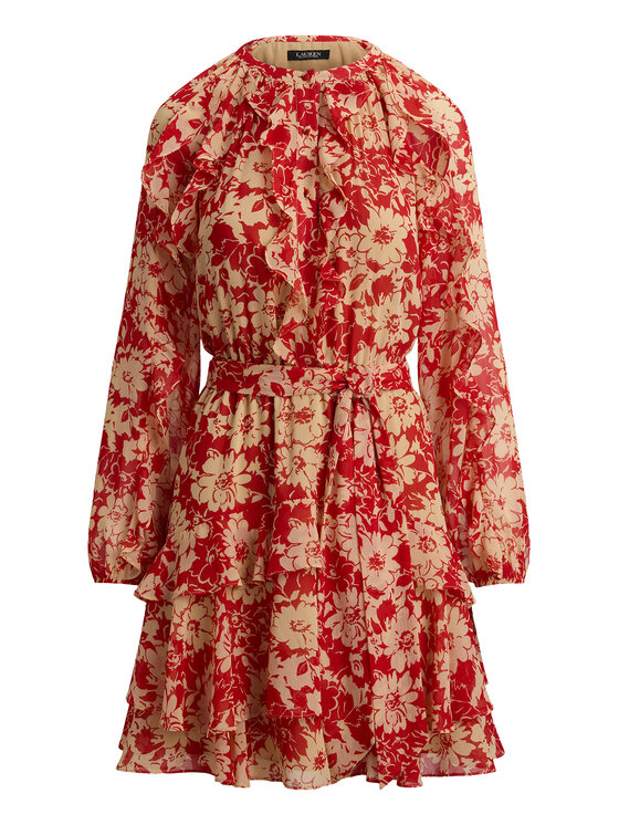 LAUREN RALPH LAUREN LAUREN RALPH LAUREN Sukienka letnia 200P08669001 Czerwony Regular Fit