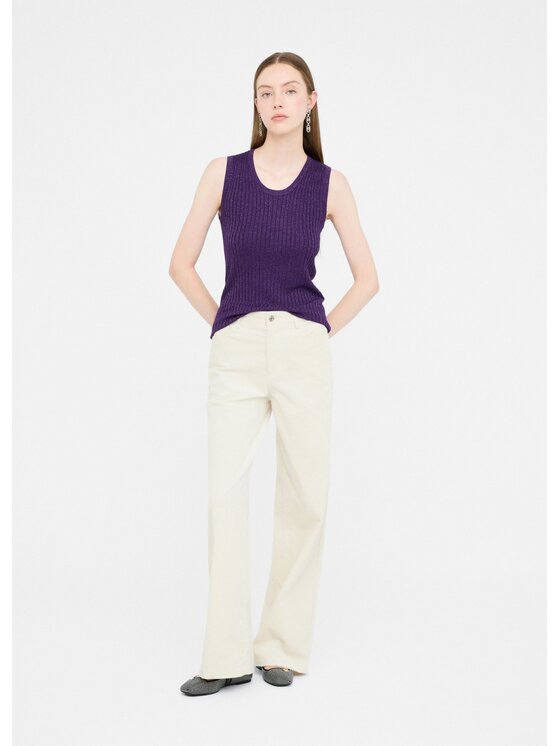 Liu Jo Liu Jo Sweter MF5502MS46JA4369 Fioletowy Regular Fit