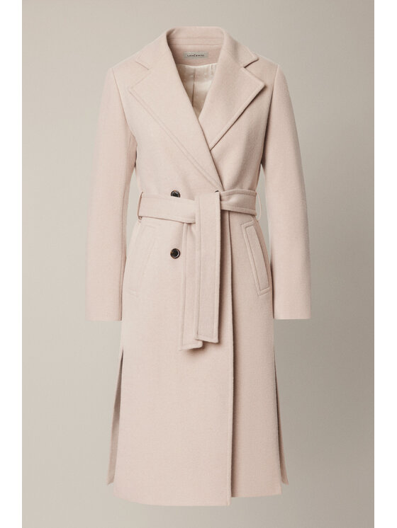 Lancerto Lancerto Płaszcz Lunaris PC073225000005 Écru Regular Fit